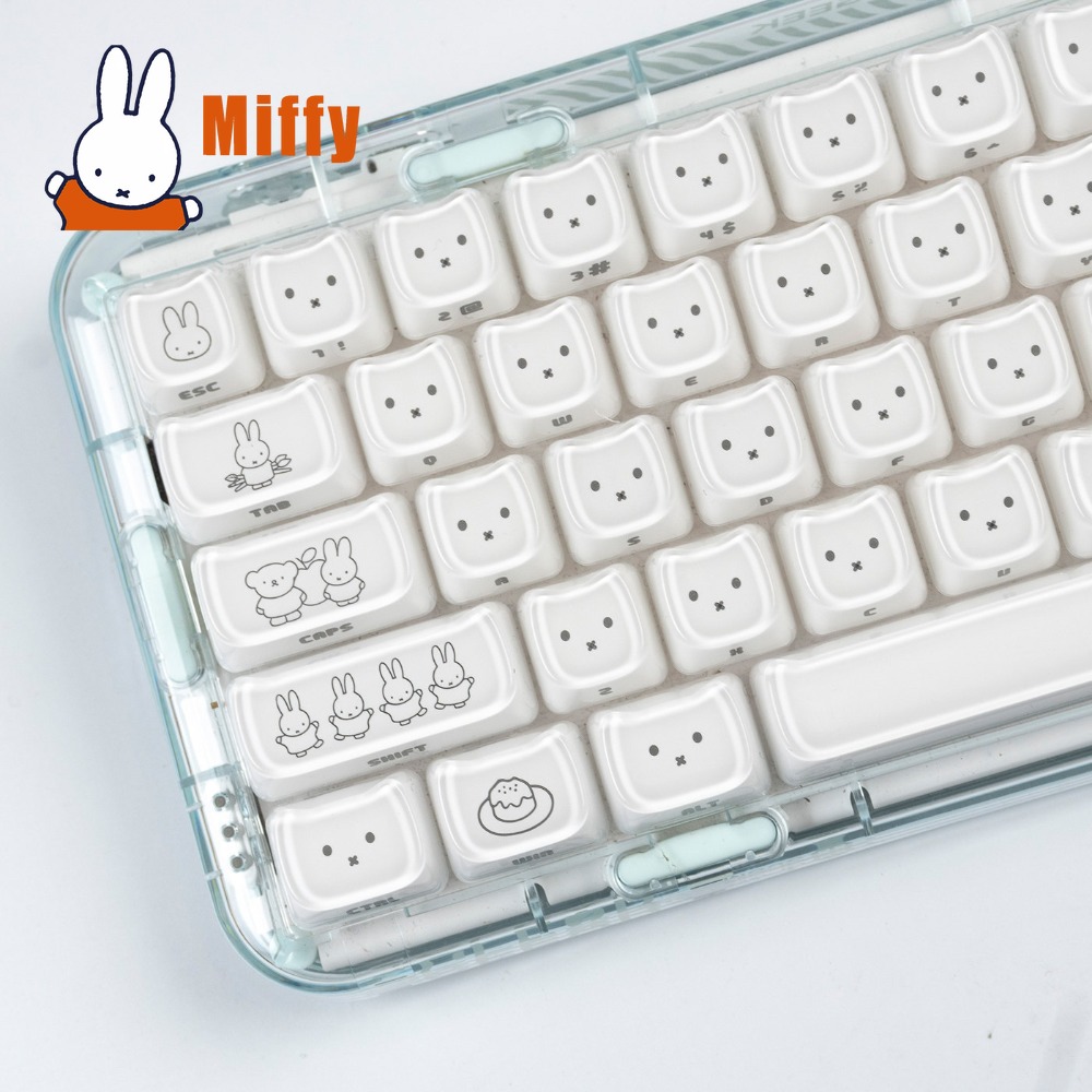 Kawaii Miffy Keycaps Cute Rabb - Office Tech 评论和价格