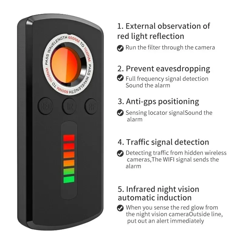 Hidden Camera Detector Anti Sp - Office Tech 评论和价格
