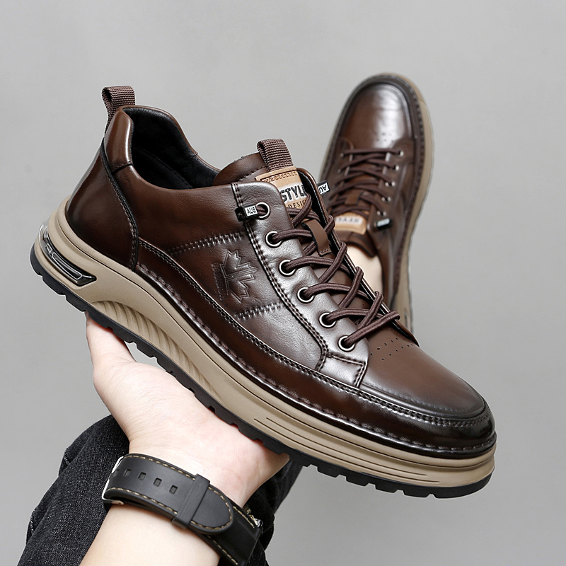 Luxury Genuine Leather Mens Ca - Office High Tech 评论和价格